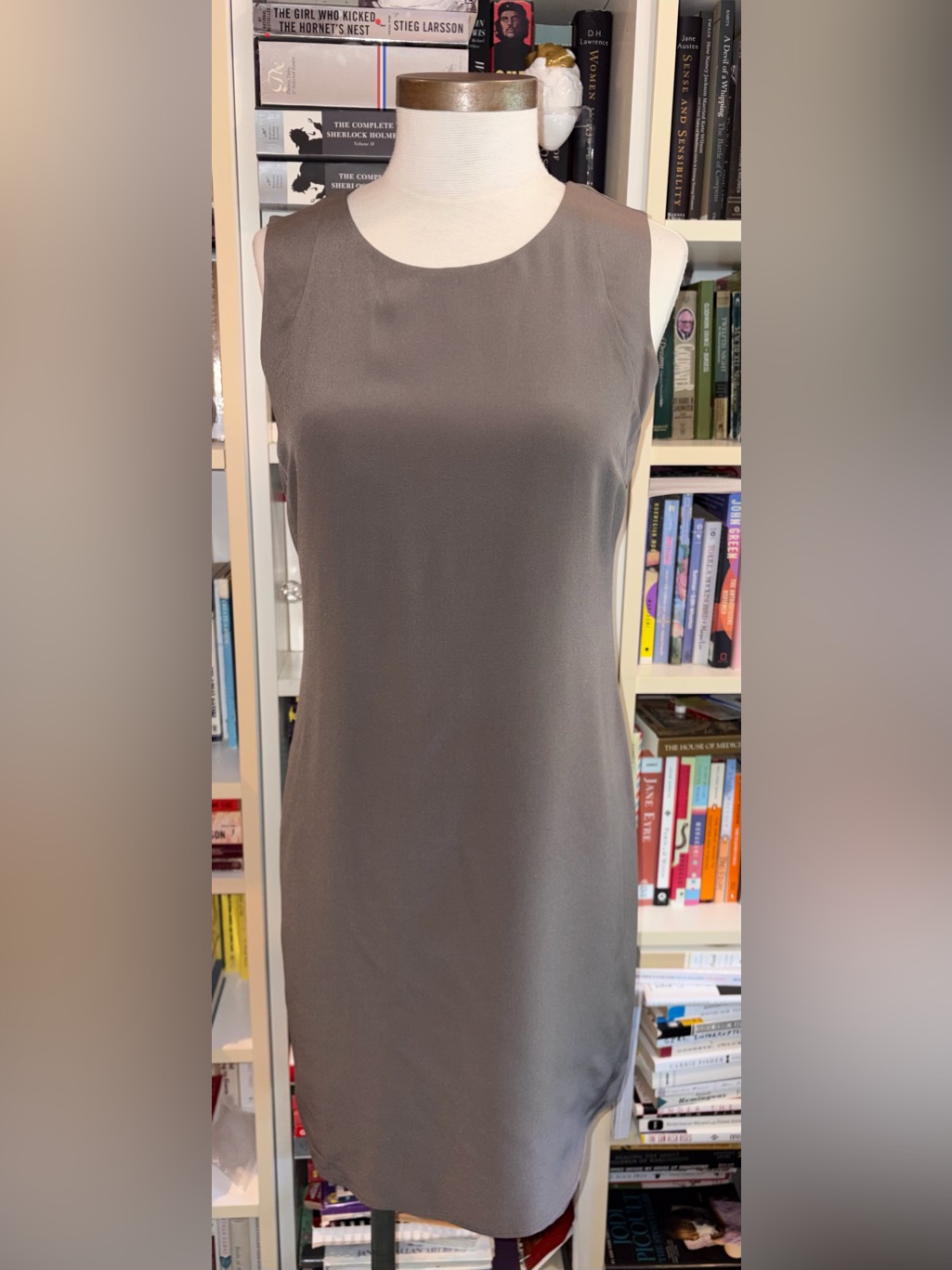 Cynthia Rowley Silk Grey Gray Sleeveless Dress